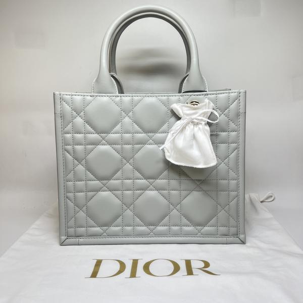 全新未使用 DIOR/迪奥 范大范Dior云雾灰藤格纹托特/2646 1687