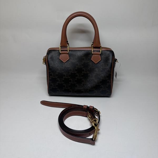 范大范Celine瑟琳TriompheCanvas老花波士顿包/4147 6592