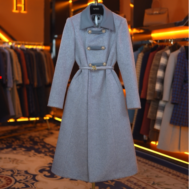 90白鹅绒服(袖子也加绒)潮流时尚修身气质收腰鹅绒服DHZFF407539