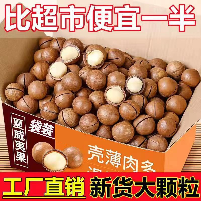 新货坚果奶香味夏威夷500g老少皆宜精选饱满大果美味营养16g酥脆