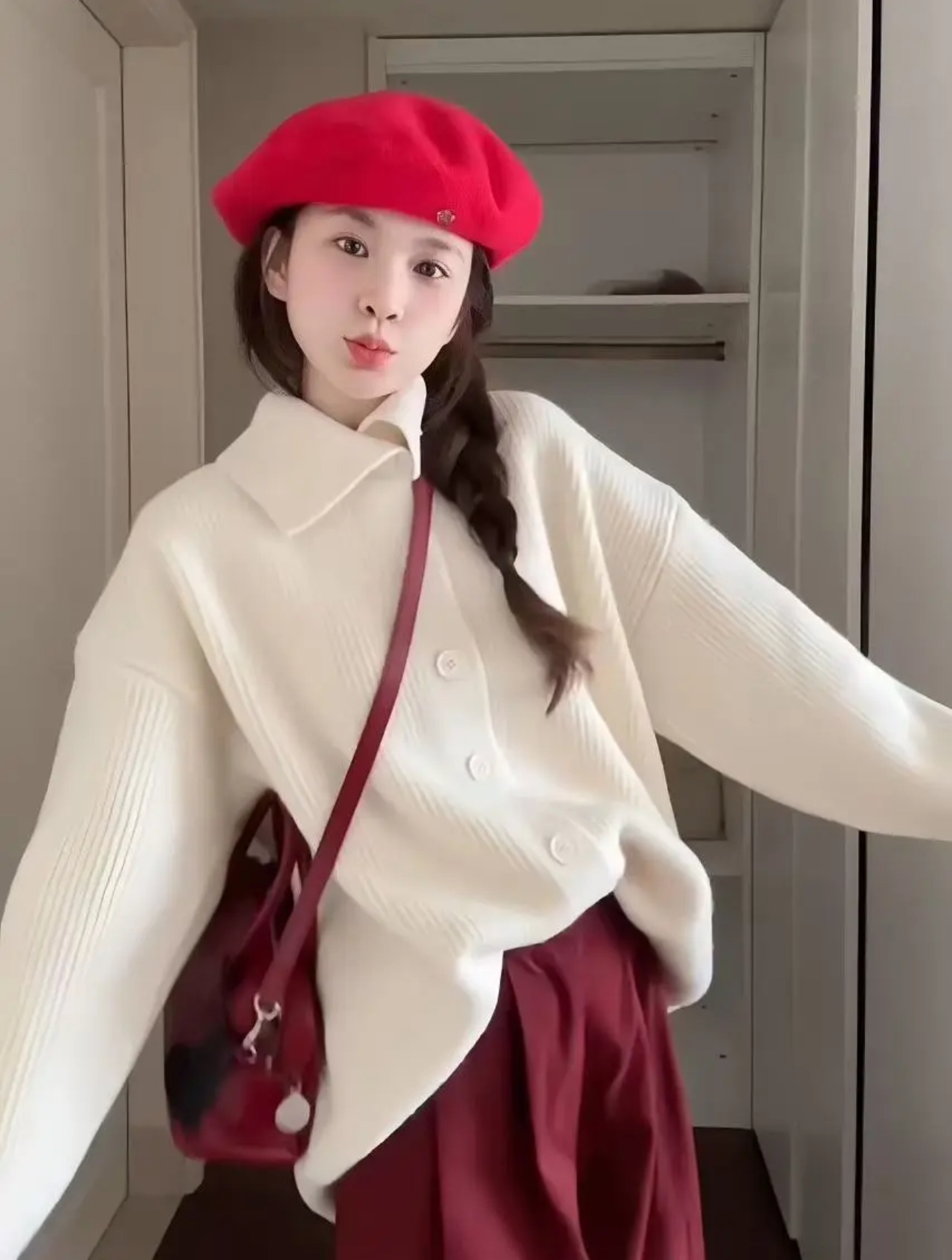 复古高领毛衣日系复古美式情侣宽松显瘦百搭针织开衫外穿潮