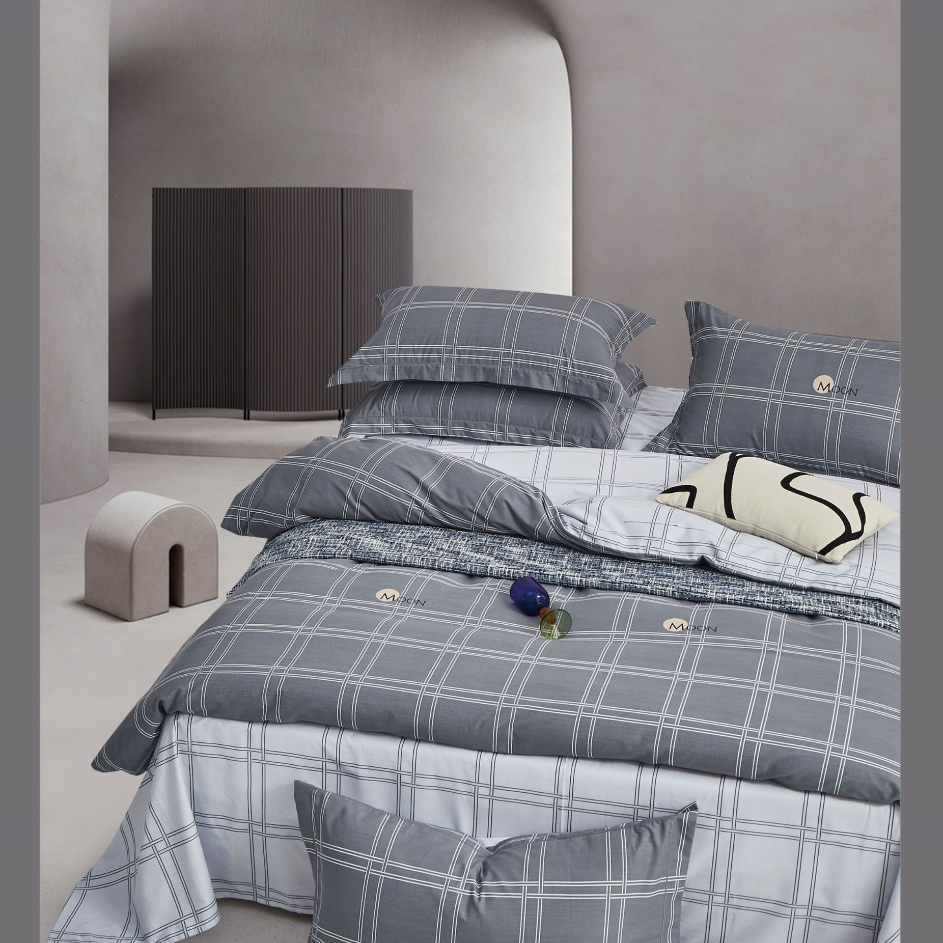 晟源定制-100%纯棉臻品澳绒高品磨绒 - 格雷AB版床品细腻柔软