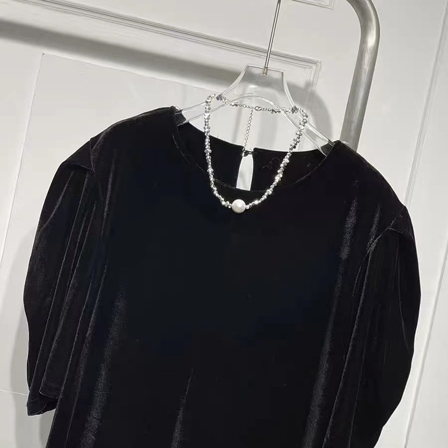 莉姐自留款黑色连衣裙