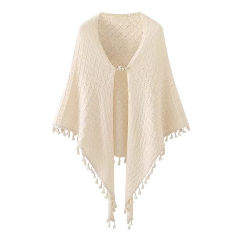 旗袍搭配神器米色系披肩旗袍搭配神器护颈肩外搭衬衫坎肩春秋薄款