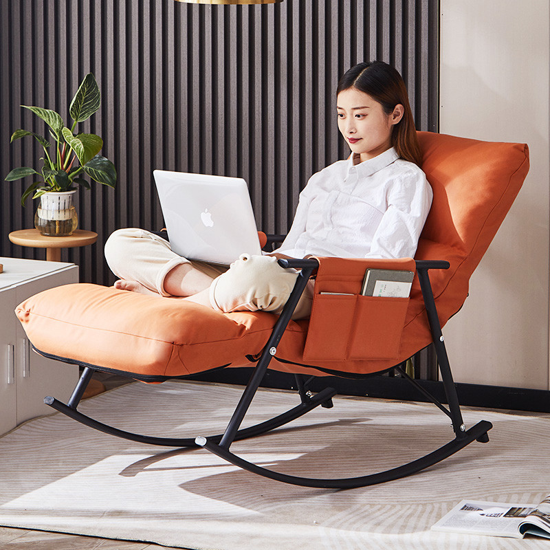 摇椅阳台家用休闲懒人椅子客厅轻奢沙发大人北欧躺椅摇摇椅午睡椅