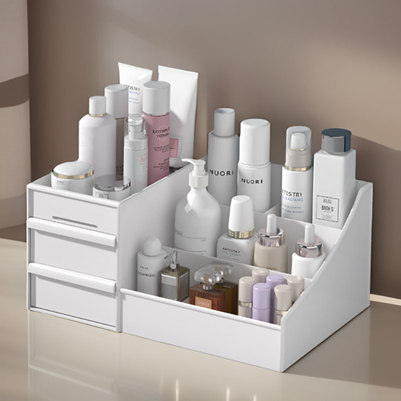 化妆品收纳盒学生宿舍收纳架家用桌面抽屉式护肤品大容量置物架