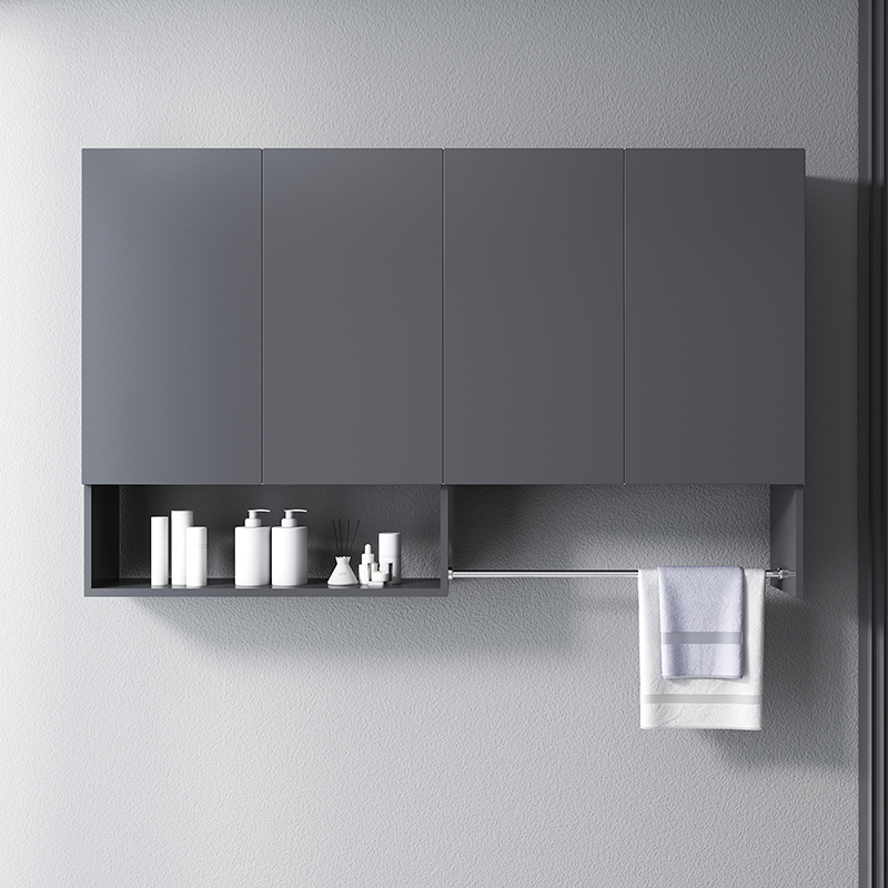 不锈钢阳台吊柜带毛巾杆一体洗衣池槽台伴侣储物柜