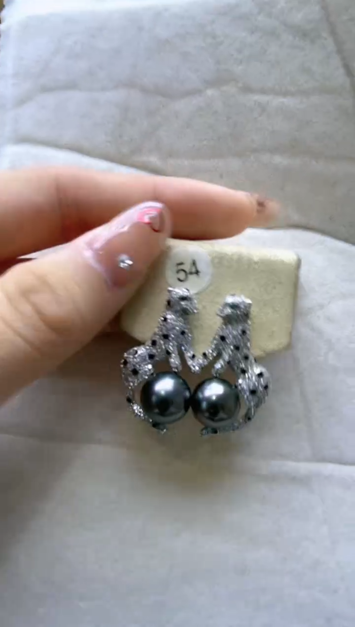 【闪购商品】海水珍珠耳饰银S925镶嵌2