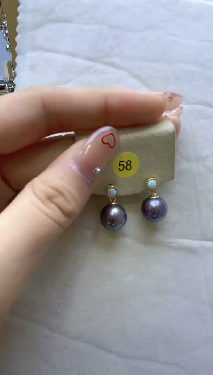 【闪购商品】淡水珍珠耳饰银S925镶嵌2