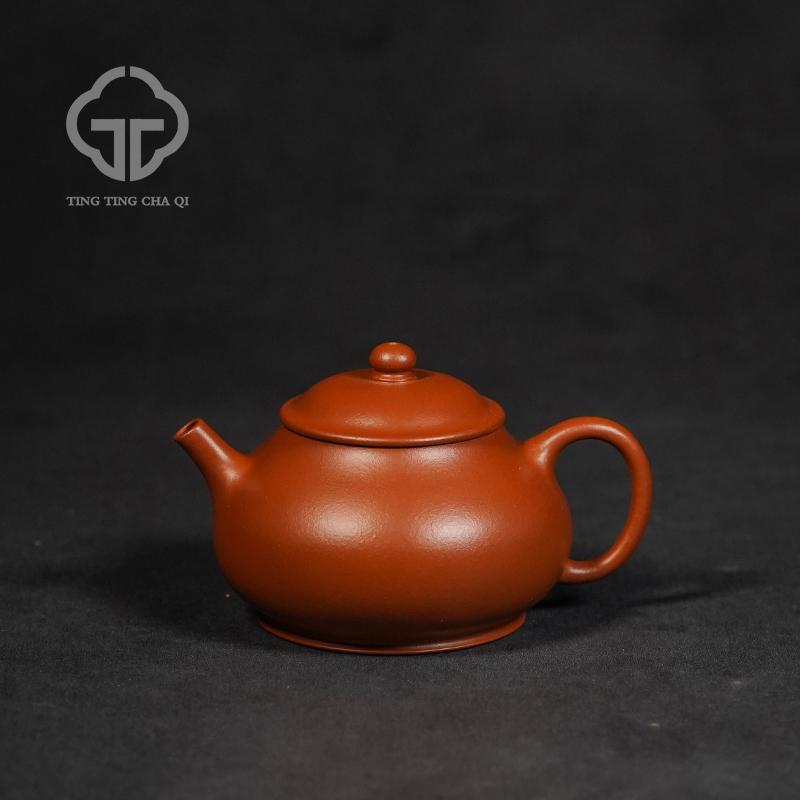 珽珽茶器 刘飞洋 潘壶 小红泥 160cc 紫砂壶家用泡茶茶具