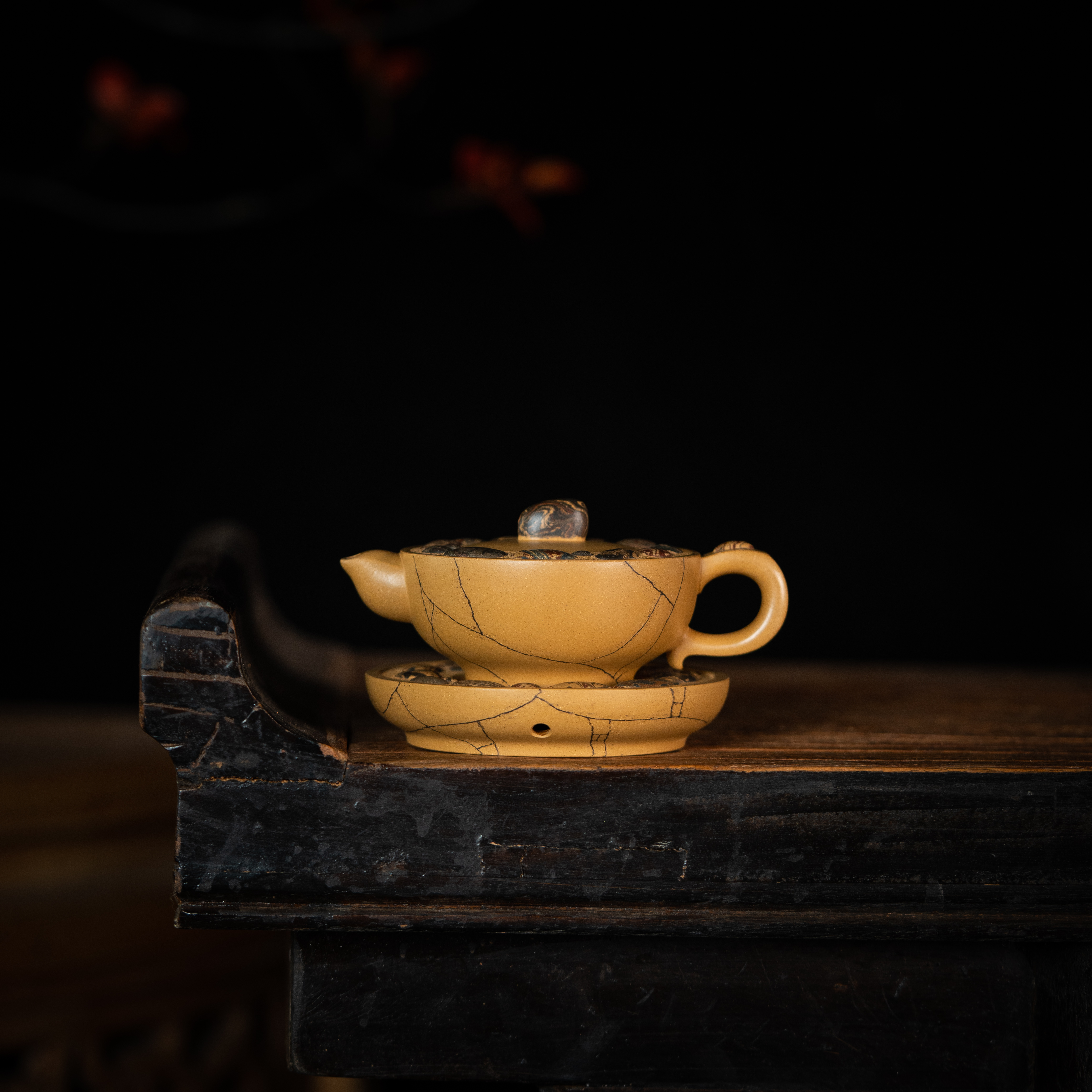 华径套组 范仁良制 段芝泥 100cc 紫砂壶泡茶茶壶