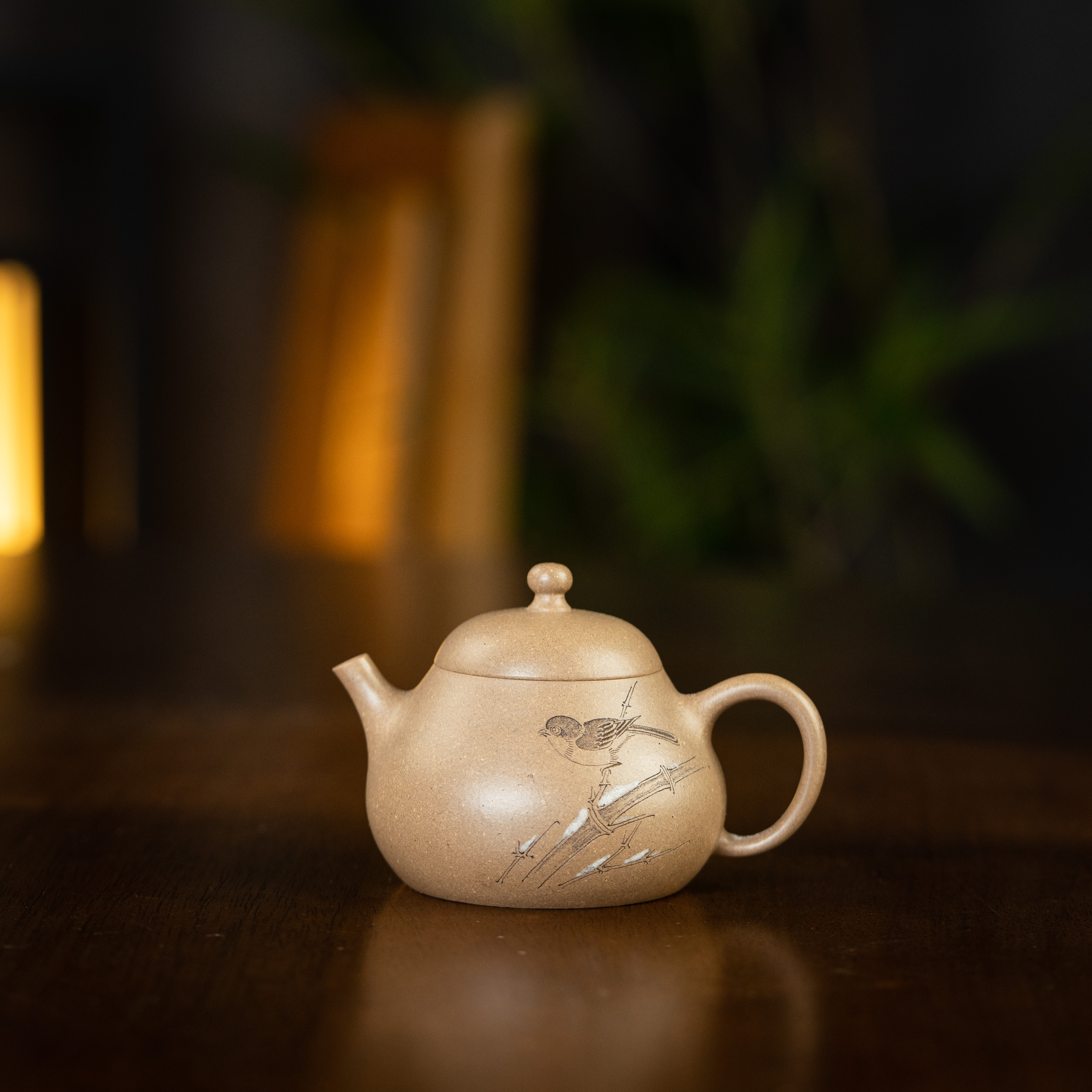 【宋韵今辉】静笃 查越刻 段泥 138cc 家用紫砂壶茶壶