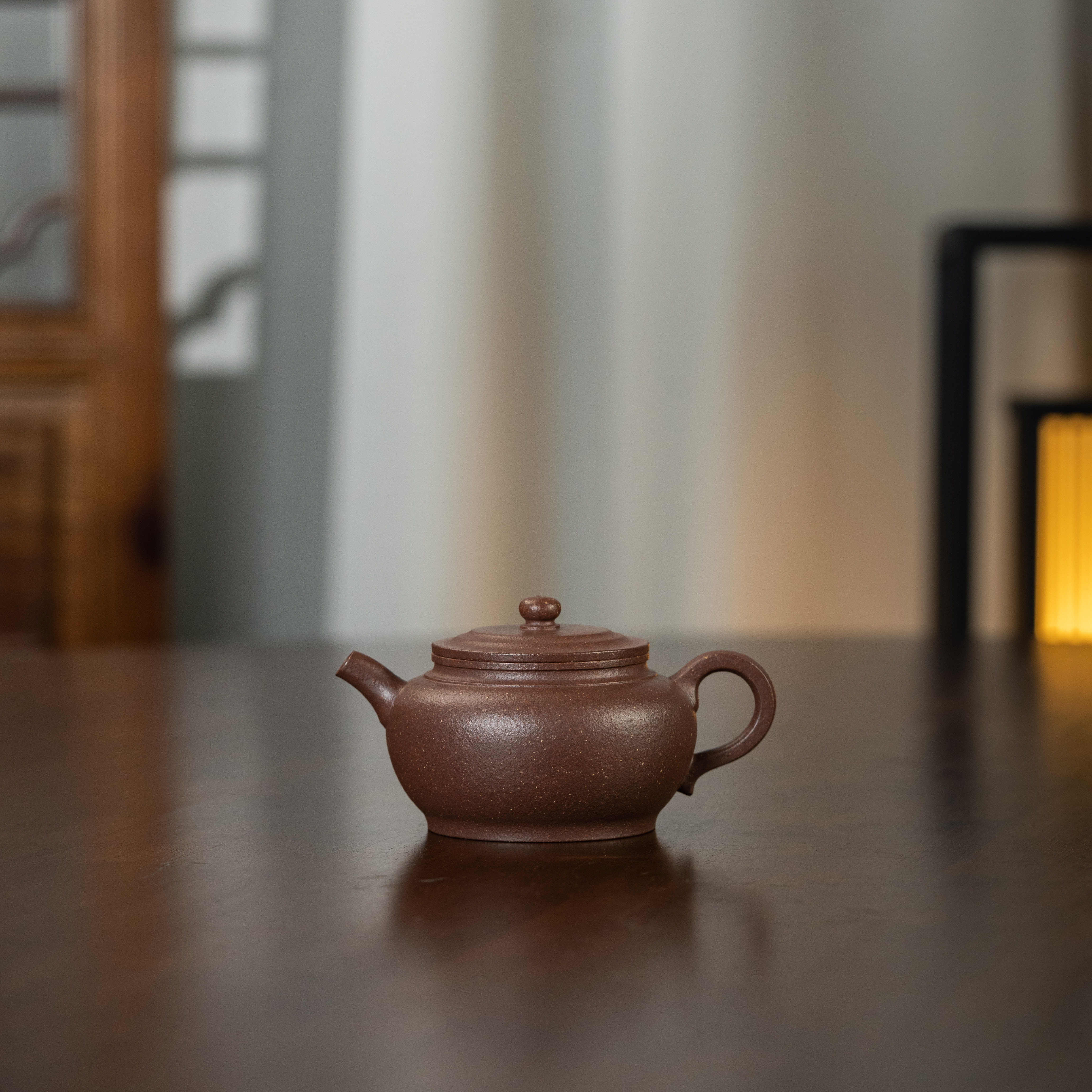 宫灯十式 大彬宫灯 陈洁 桃花泥180cc 紫砂壶