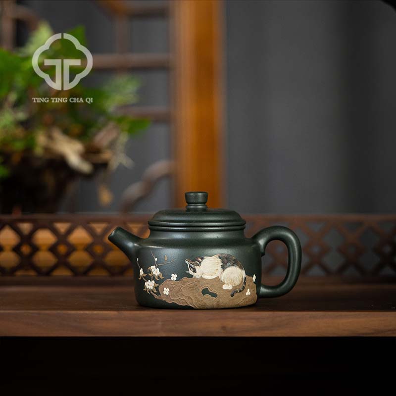 德钟 王涛制 青段 180cc 紫砂壶家用泡茶具