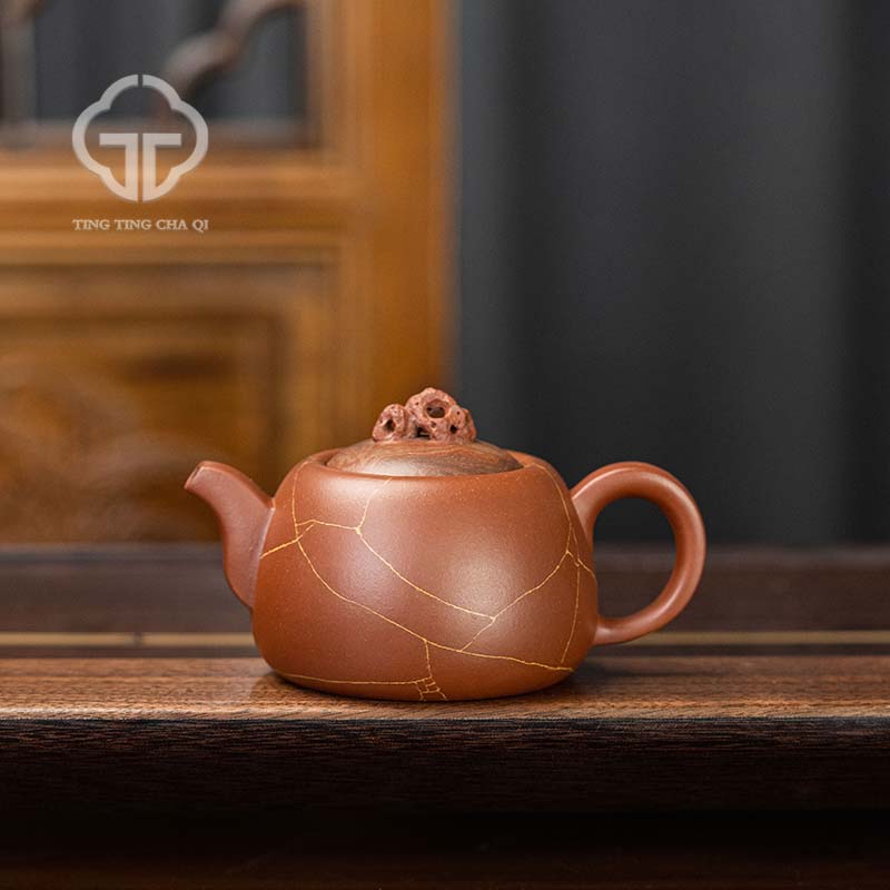 江南情（三式）范陶琦制 清水泥 170cc 紫砂壶泡茶茶壶