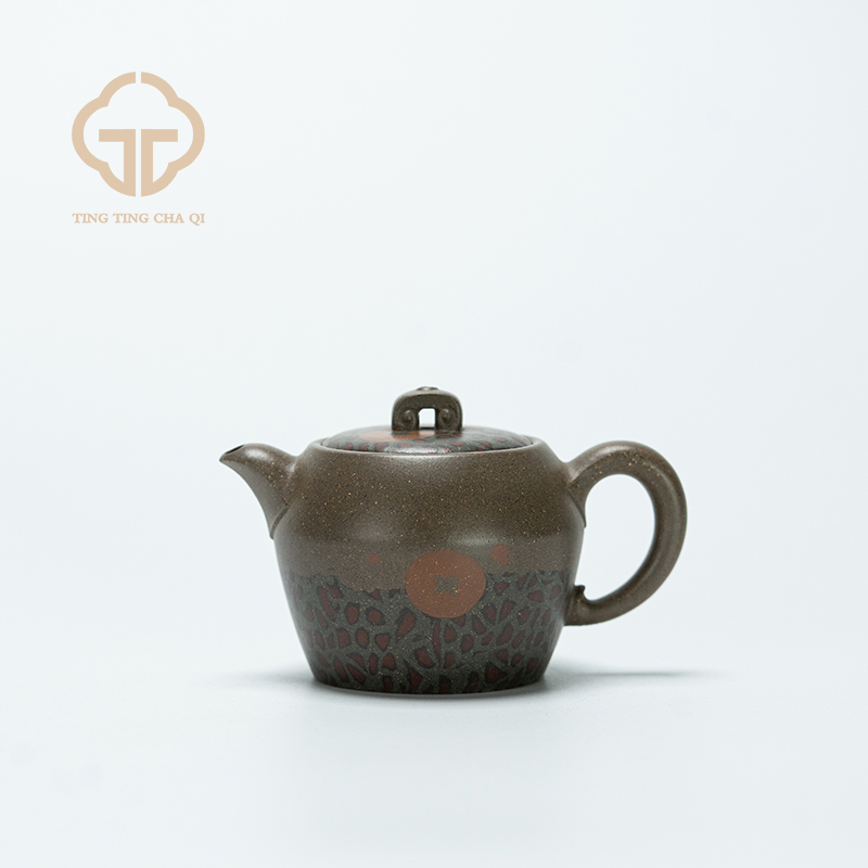 珽专属【小福豹】福豹二 范陶琦制 老青段 100cc 紫砂壶泡茶茶壶