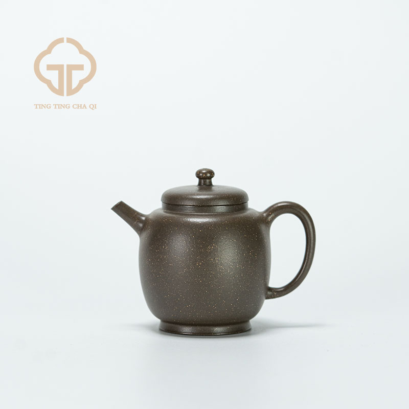玉柱 陈洁制 天青泥 139cc 家用紫砂茶壶