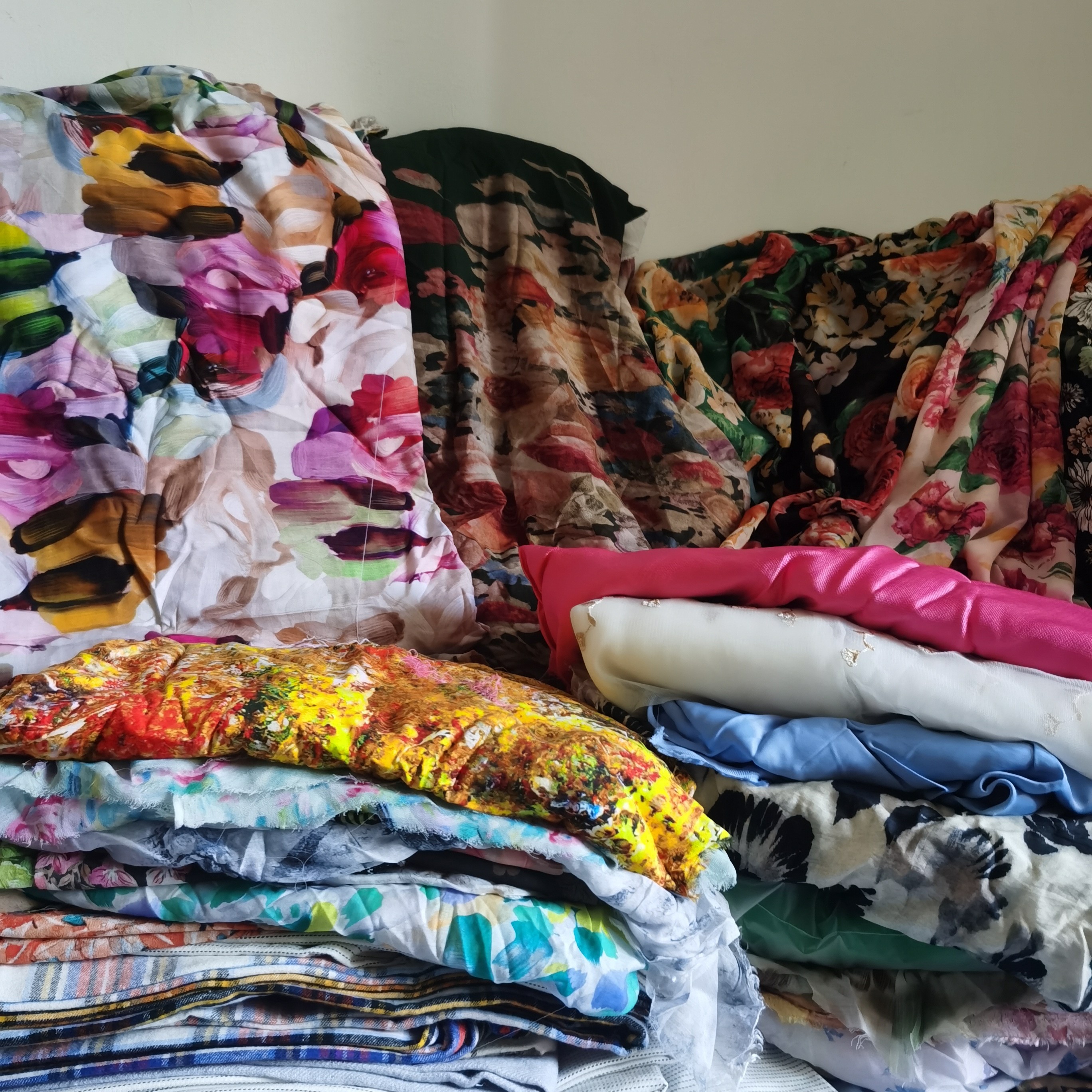 纯棉、雪纺、醋酸、香云纱、天丝苎麻、网纱等（包邮链接）