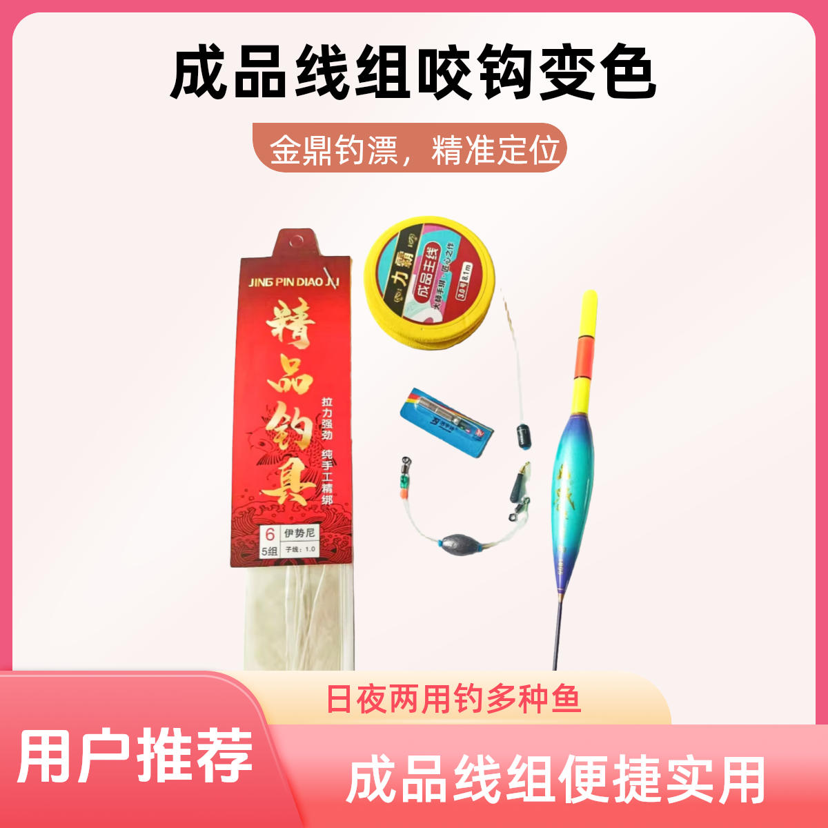 台钓/手杆/成品线组免调漂日夜两用/鲫鱼鲤鱼草鱼黑坑/休闲野钓