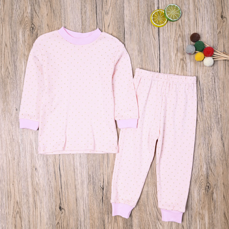 国内单 女宝春秋衣秋裤纯棉长袖T恤上衣打底裤长裤子女童家居套装