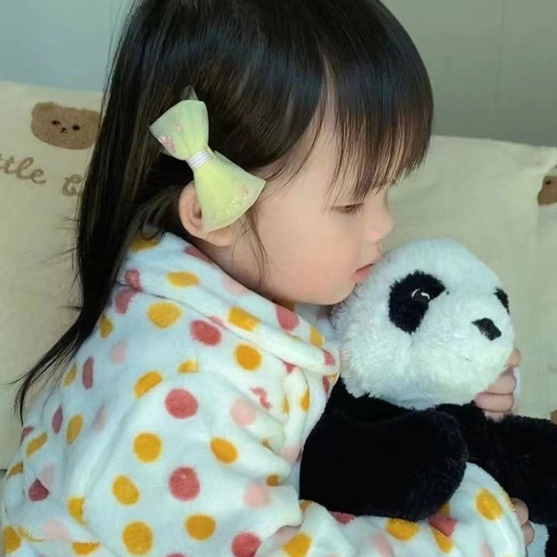 女童休闲珊瑚绒睡衣长裤子两件套女宝春秋冬绒衫保暖家居服套装