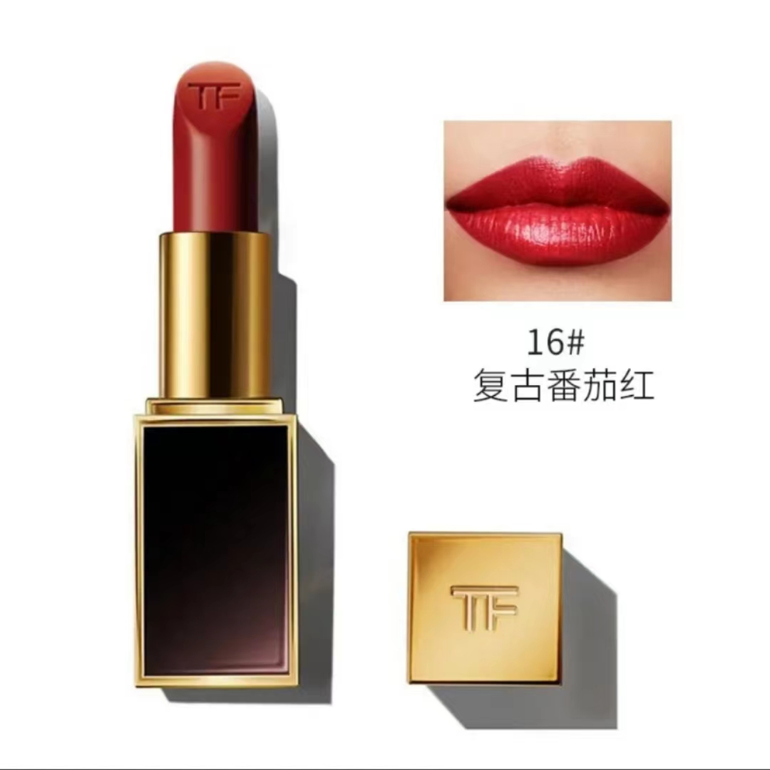 红黑管TF烈焰幻魅唇膏 妈妈经典黑管口红#16 #100 #80 礼盒装3g