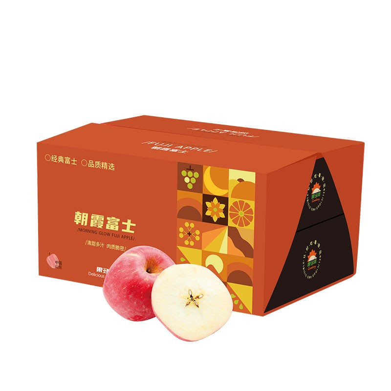 【双层水果礼盒】朝霞富士苹果3.5kg/箱