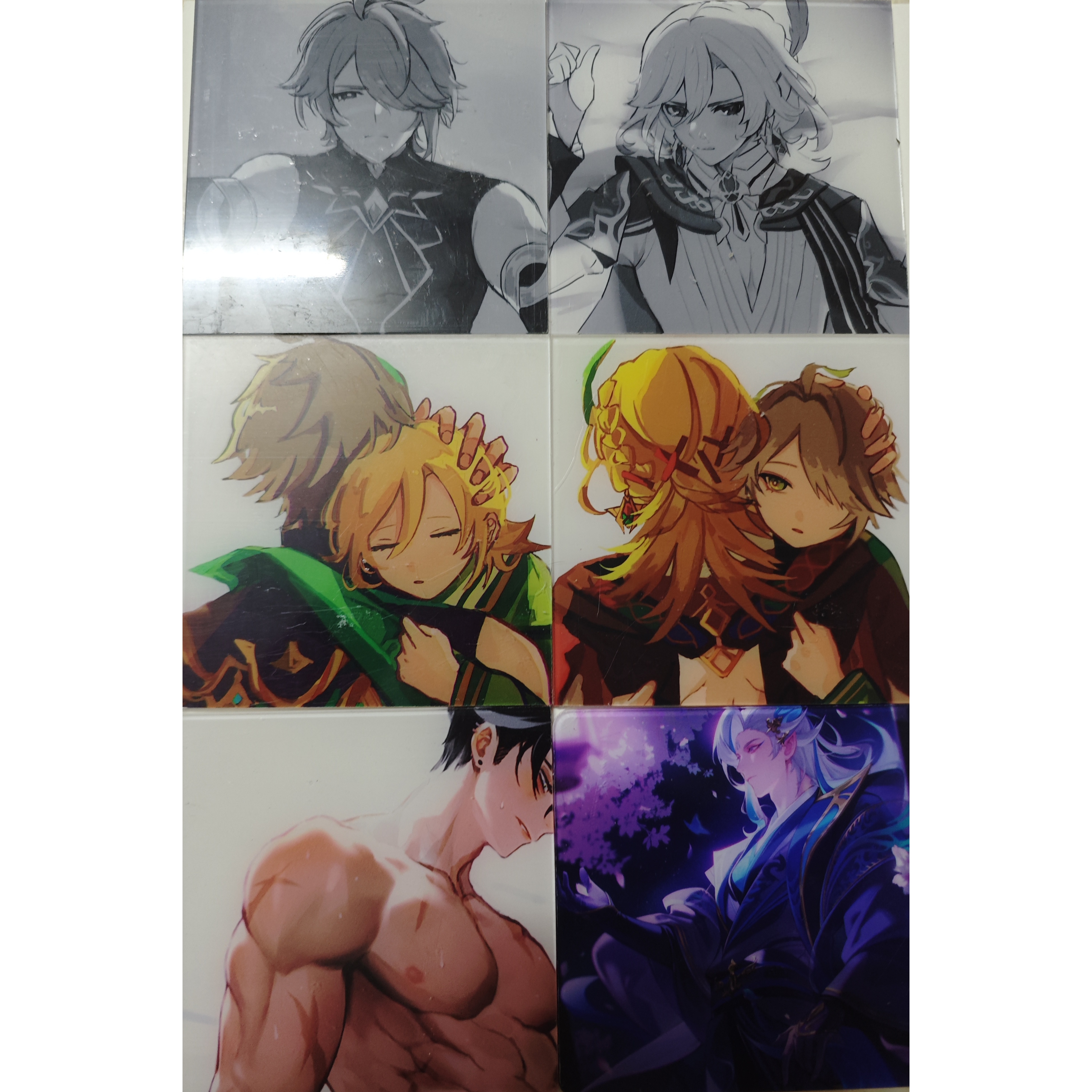 【10cm方块】原神 崩铁 同人 夹心双面透明亚克力DIY配件自选