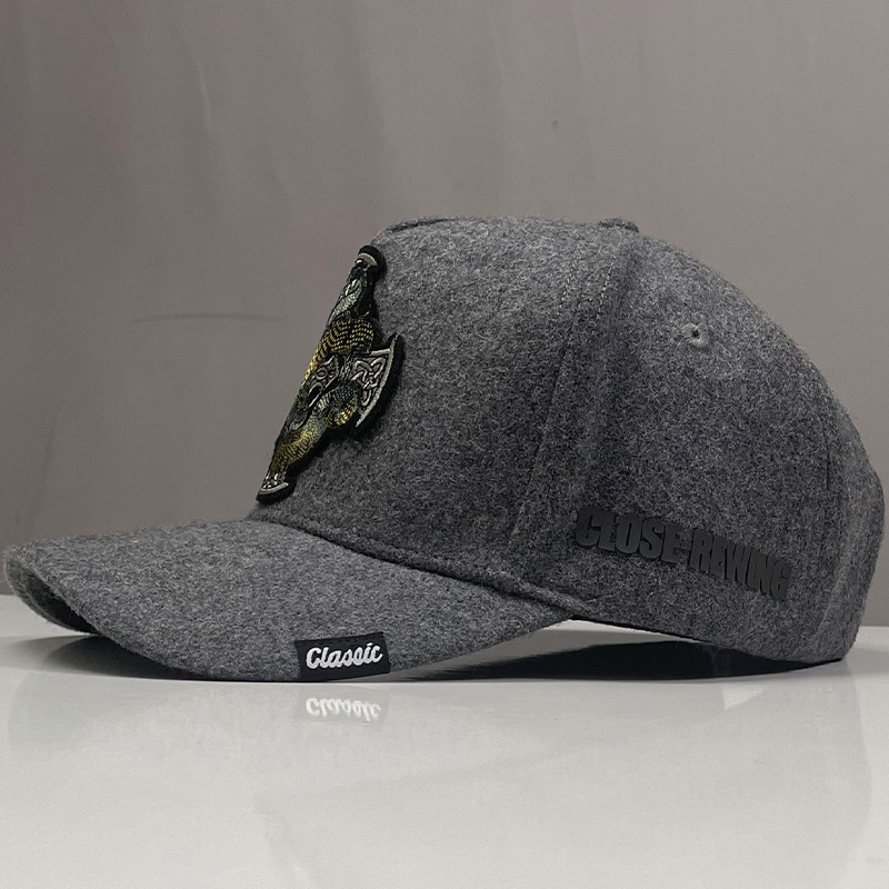 克秋冬季加厚羊毛呢高顶大头围大码男士加深高顶保暖防寒棒球帽子