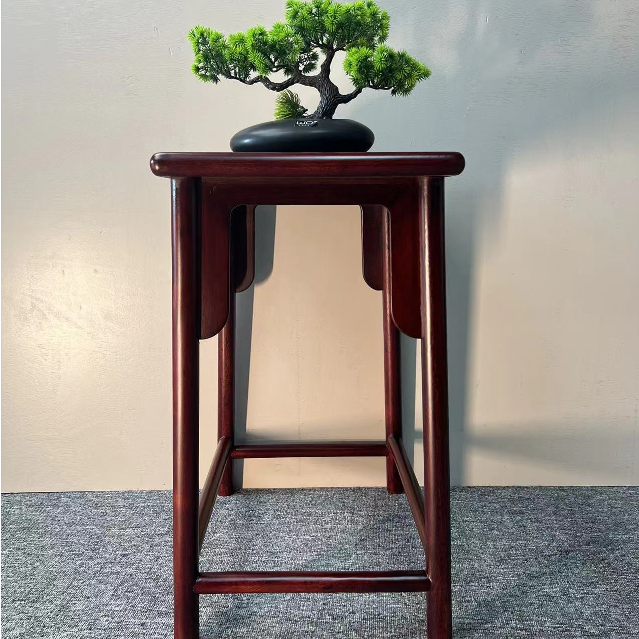 中式榫卯茶几边几家用花架置物架简约