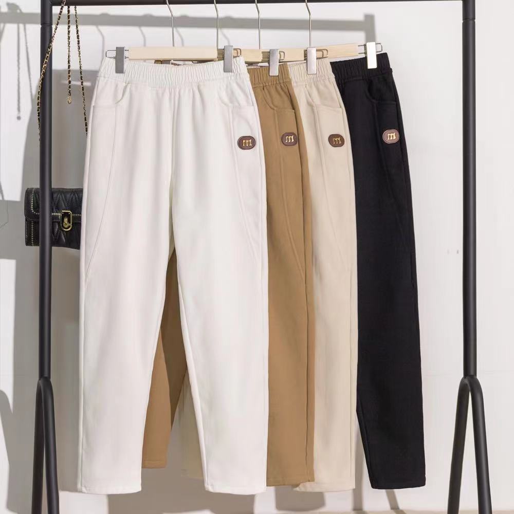 3026 时尚百搭宽松女士休闲长裤