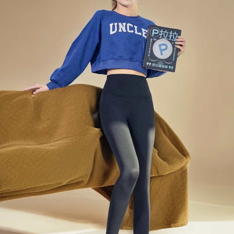 黑色芭比裤显瘦提臀