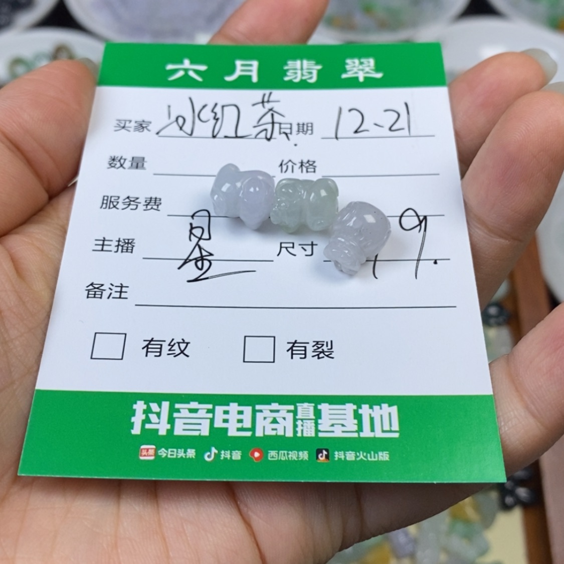 【闪购商品】翡翠颈饰未镶嵌冰**茶