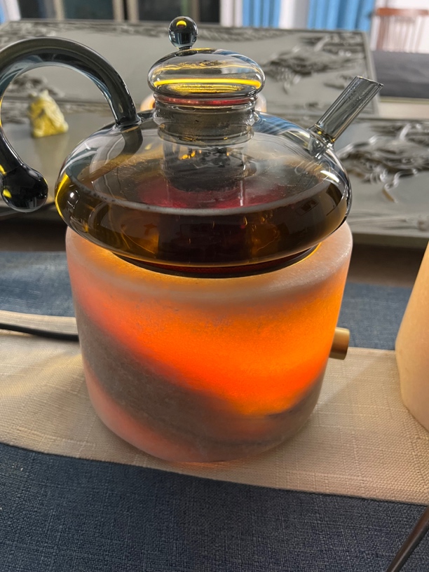 老石臼纯手工制作电陶炉围炉煮茶纯天然石材高端茶器煮茶炉