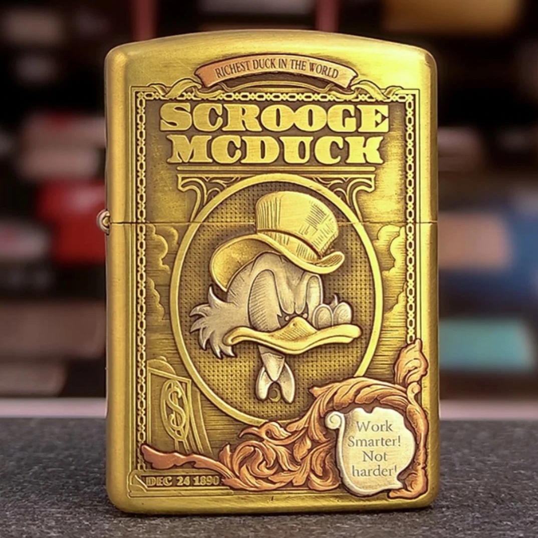 ZIPPO打火机正品防风煤油唐老鸭贴章动画经典送男朋友礼物DYJ1