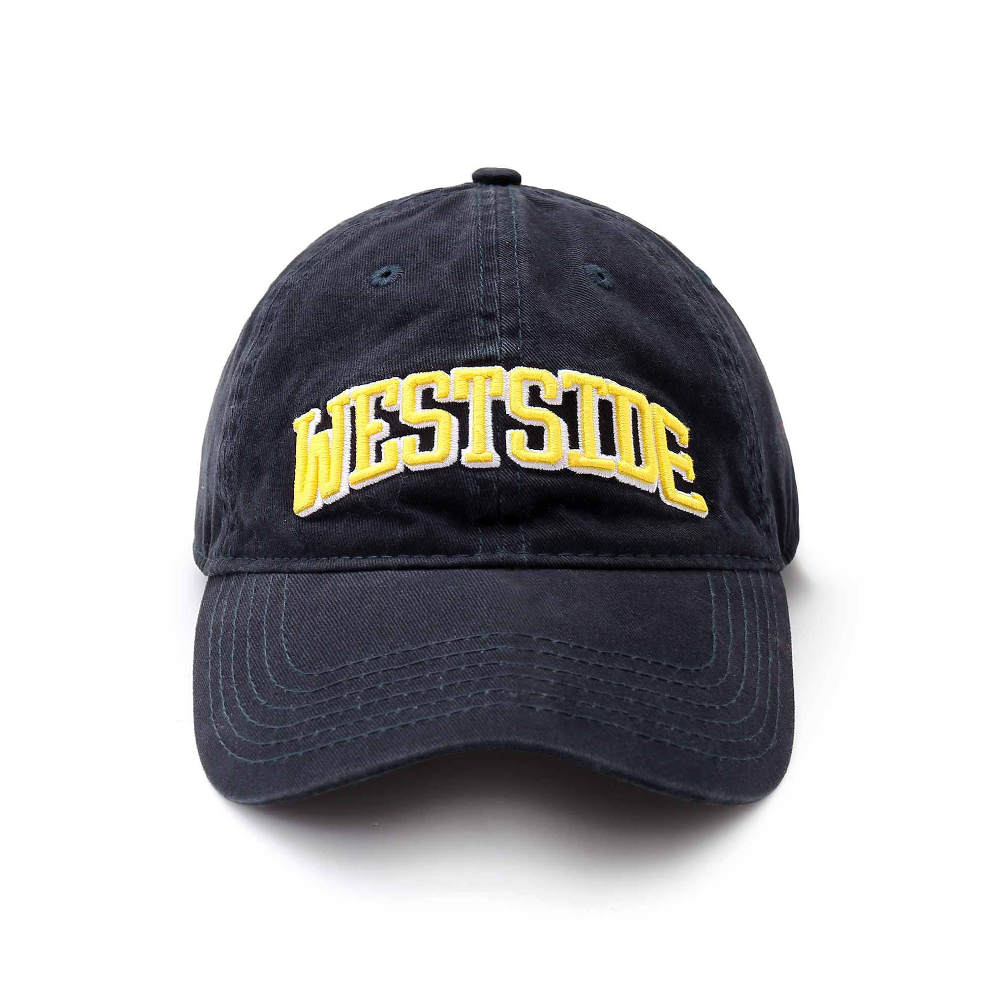 HIGHLIFE帽子男女秋冬西部棒球帽字母刺绣复古软顶鸭舌帽