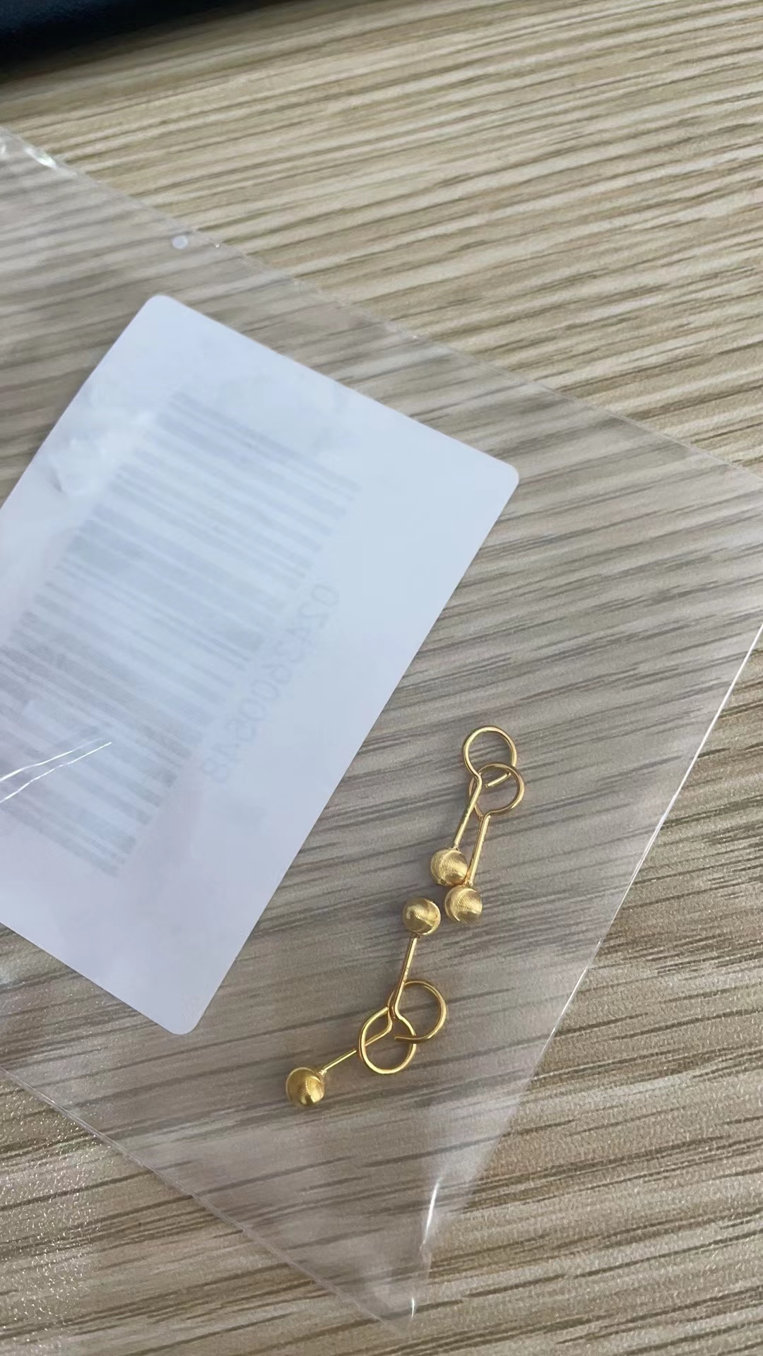 足金999 猫眼耳钉2对