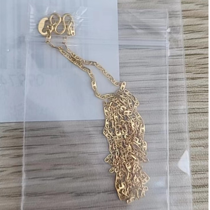 5G足金999 猪鼻项链
