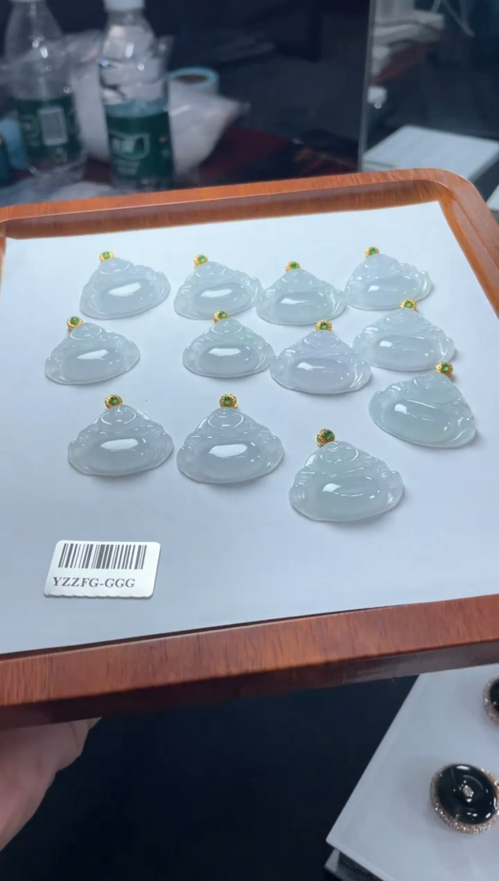 【闪购商品】翡翠颈饰18K金镶嵌佛公-多样性发货发一件