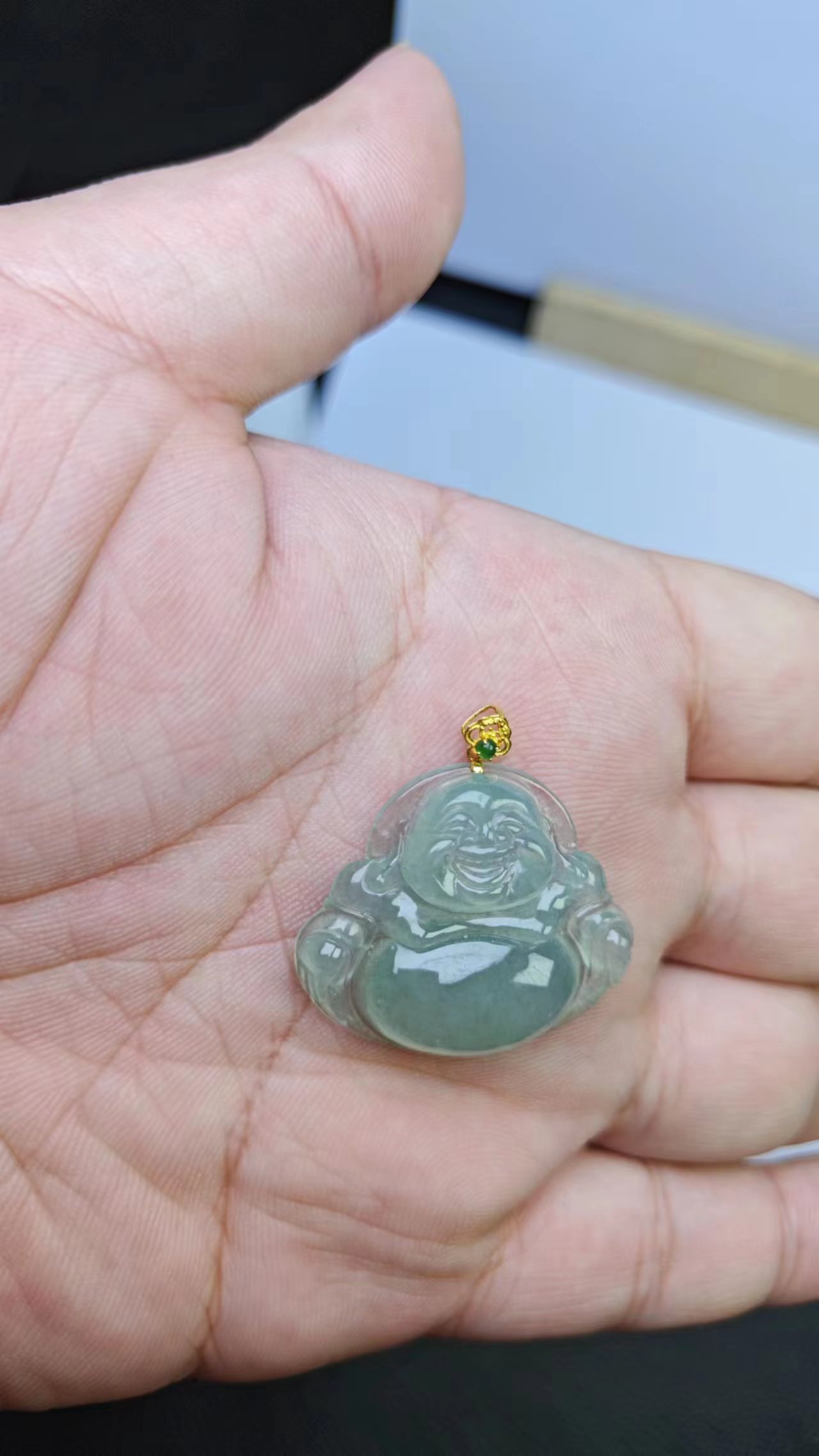 【石头说】天然翡翠-发货发一件  佛公