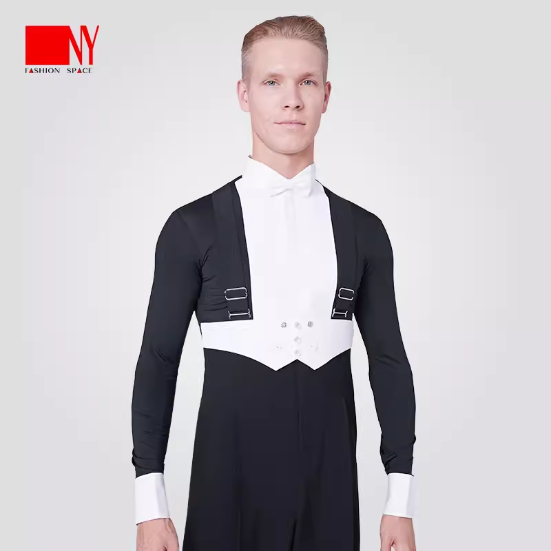 NY91003C纳艺新拉链蝴蝶领比赛衬衣NY23101S男士燕尾服矮领衬衫
