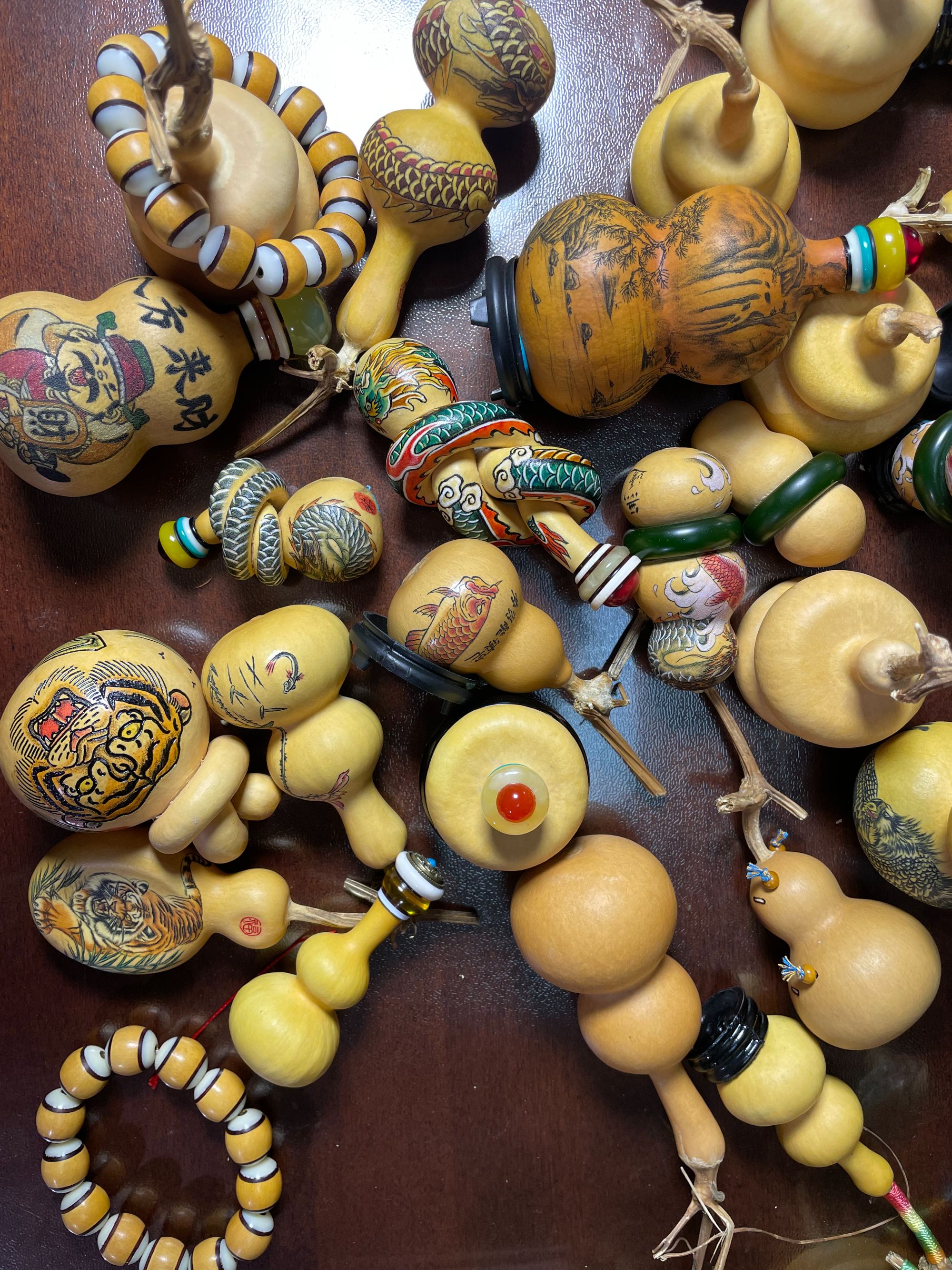 （直播专用）家居摆件饰品手工雕刻葫芦一物一拍！请勿私拍！创意