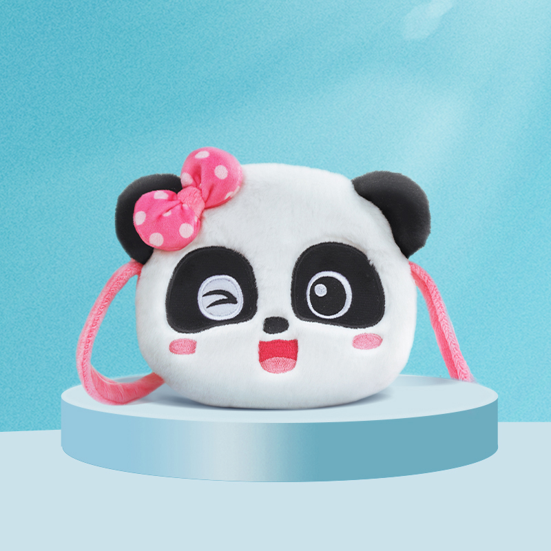 宝宝巴士玩具奇奇妙妙毛绒圆形卡通幼儿园女孩小礼物礼品零钱包