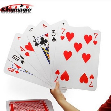 G1537 耍大牌(A4大扑克) kingmagic 魔术道具厂家直销魔术玩具
