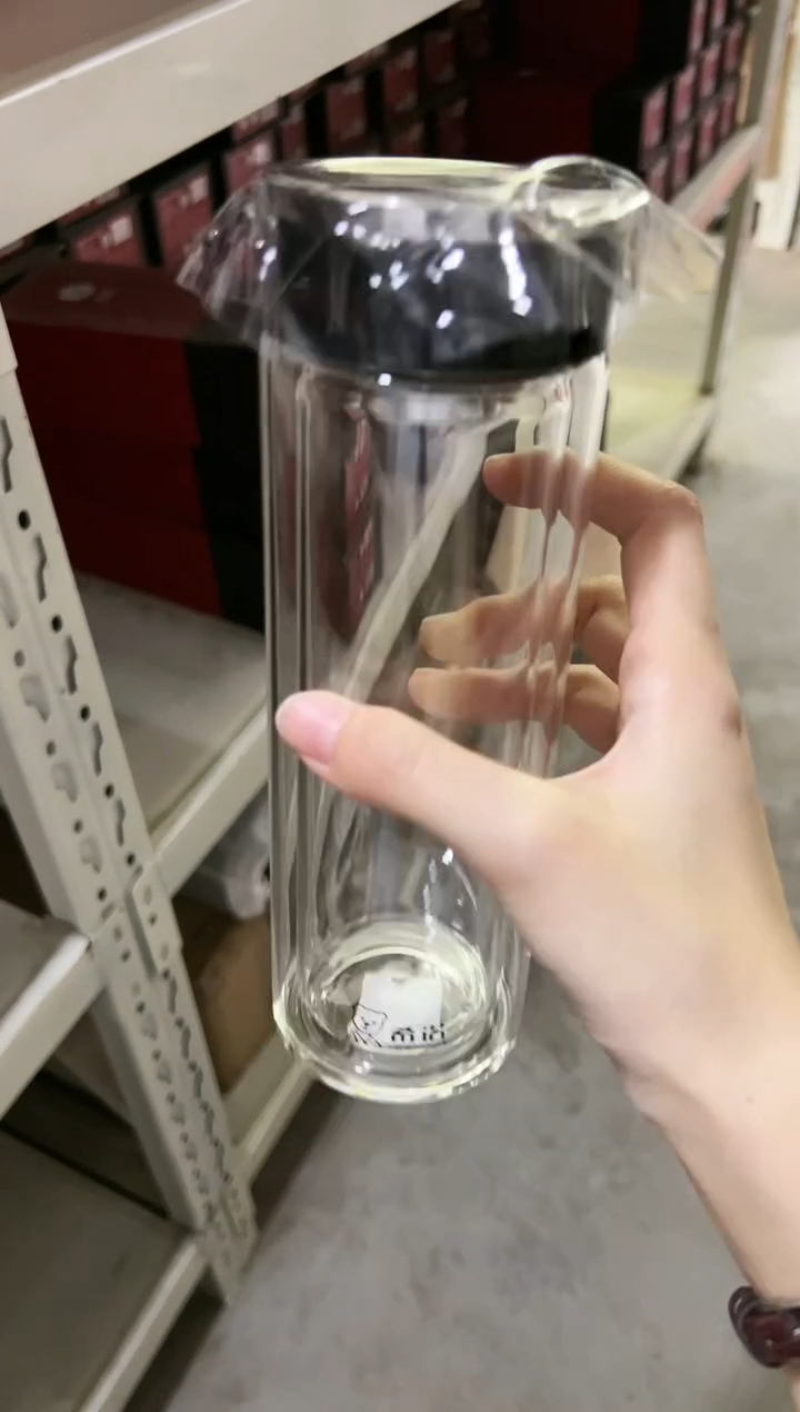 【闪购商品】双层410ml高硼硅玻璃茶杯