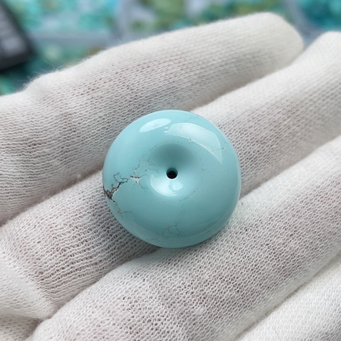 【闪购商品】绿松石珠宝奇石未镶嵌冰**芦