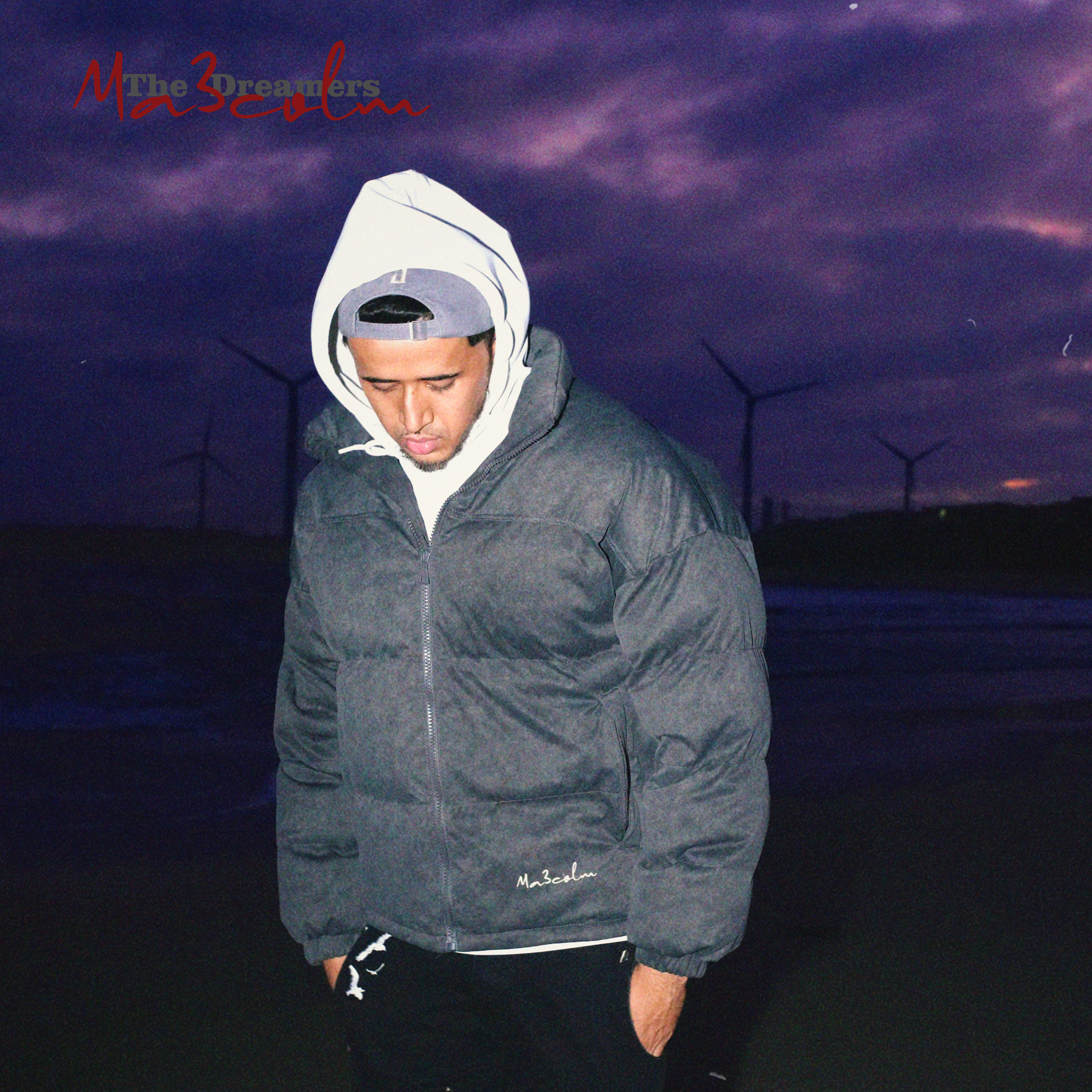 Ma3colm追梦系列冬季复古质地立领防风加厚保暖棉服卡米然