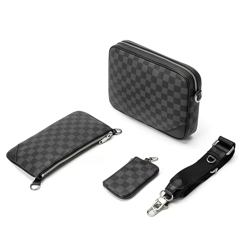 黑武士三合一男包休闲奢侈品斜挎包百搭单肩包男士斜挎包邮差包