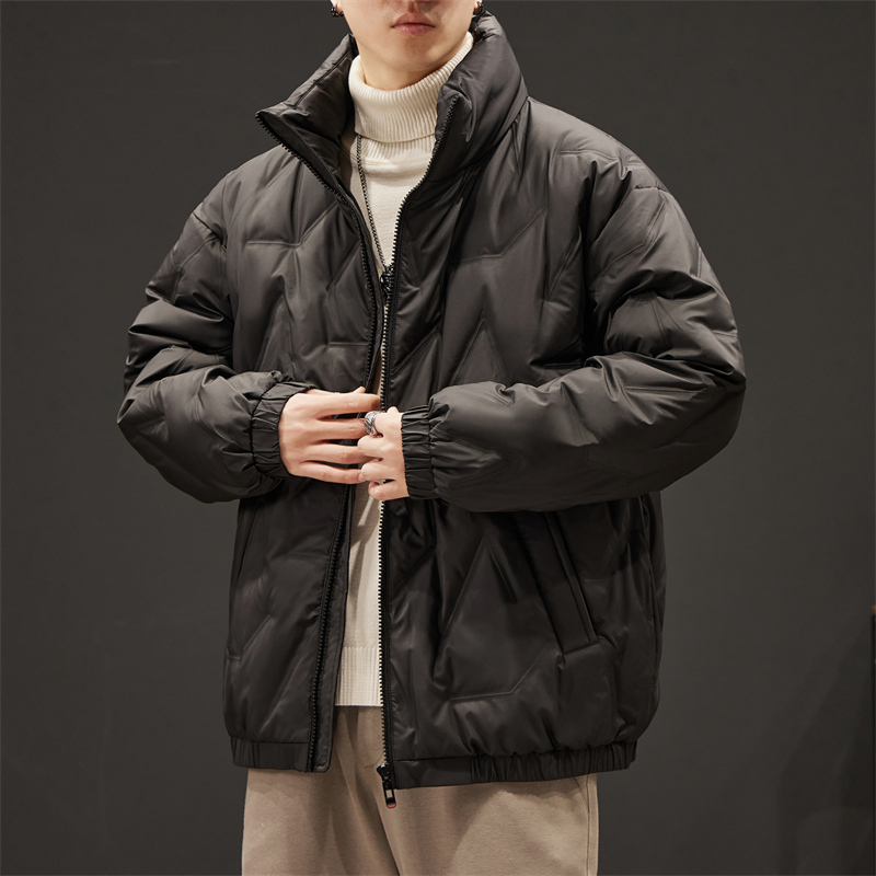 2023秋冬新款男时尚立领鸭绒服加绒加厚潮流50时尚帅气保暖