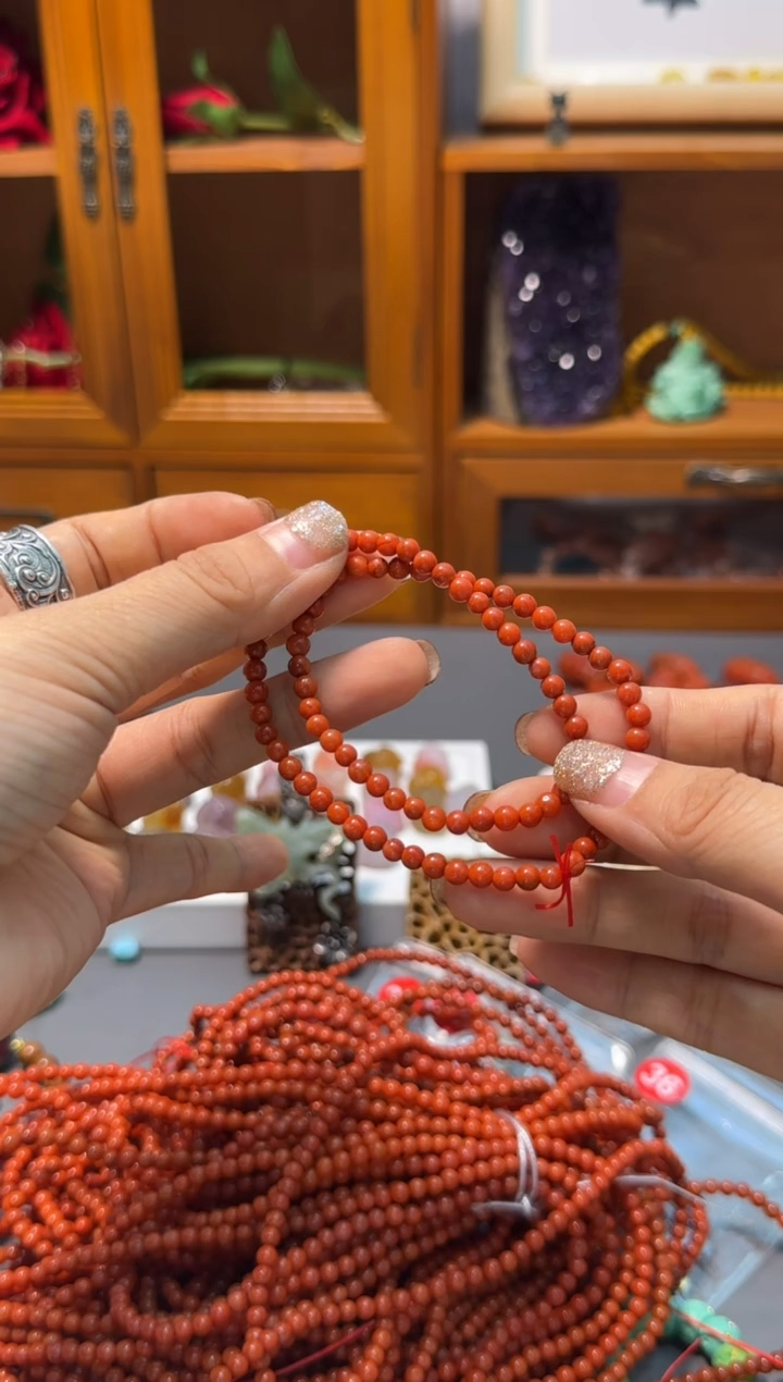 【闪购商品】非洲檀香无事牌南红双圈